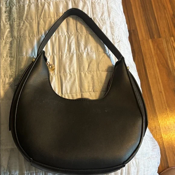 Valentino Orlandi Black Hobo with Gold Studs and V Emblem - Picture 2 of 3